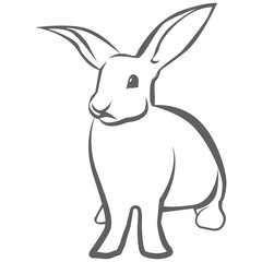Fototapeta premium illustration of a rabbit