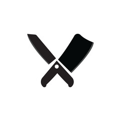 Knife logo icon template and symbol vector
