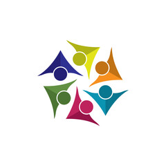 Fototapeta premium Community, network and social icon