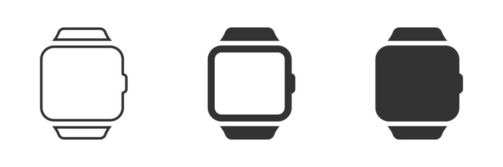 Digital watch icon. Vector illustration.