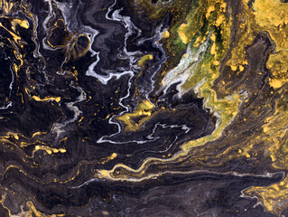 Ebru art marble design background. Unique art illustration. Liquid marble texture. Abstract background. Colorful pattern for print on silk.  Hand draw traditional paper.