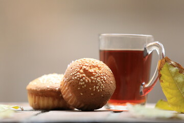 tea and muffin