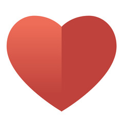 Heart flat design style icon