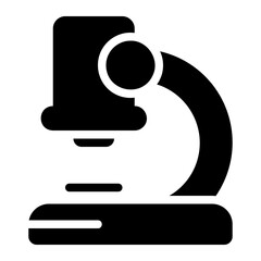 microscope glyph icon