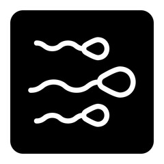 Spermatozoa glyph icon