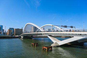 Obraz premium 東京都中央区 築地大橋