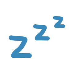 ZZZ sleep vector cartoon 