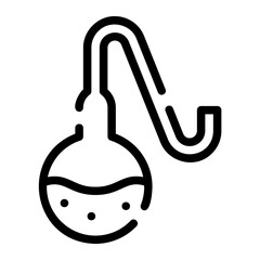 Flask line icon