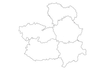 Castilla la Mancha, mapa de provincias © alfonsosm