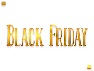 Black Friday Transparent PNG Golden Text Bold Calligraphy