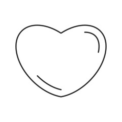 Heart line universal icon ui ux element sign.