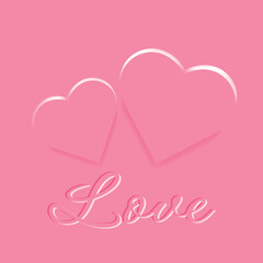 Vector illustration of Love, for postcards, banners, covers, packaging
