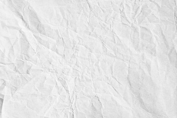 Fototapeta na wymiar white crumpled paper texture surface