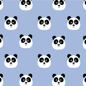 Panda bear texture, background, tile. cute panda seamless pattern. Panda bear. jpeg illustration of cute baby pandas collection. jpg image 