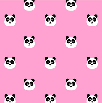 Panda bear texture, background, tile. cute panda seamless pattern. Panda bear. jpeg illustration of cute baby pandas collection. jpg image 