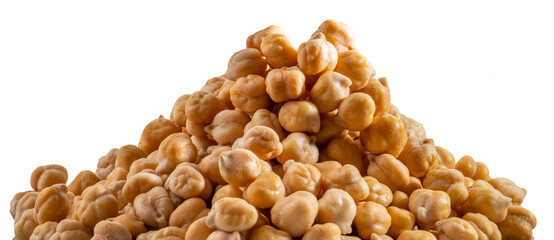 Chickpea or chick pea Cicer arietinum annual legume for cooking hummus. Garbanzo beans seeds for nutrient-dense healthy vegetarian food