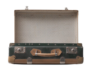 Vintage suitcase, travel and vacations concept