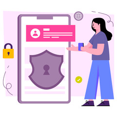 Vector design of locked shield 