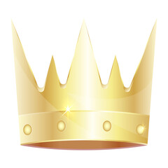 Beautiful gold crown unique design