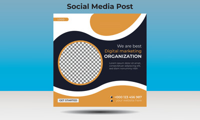 Social media post design template