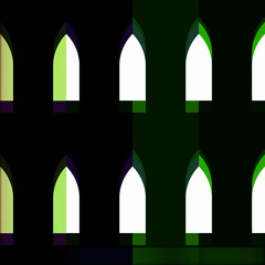 Abstract background with swirl pattern, geometric lines, blank copy space, graphic design illustration wallpaper, archway in the city