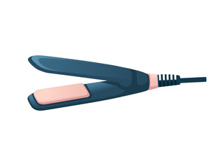 Hair iron for home or proffesional usage stylist tools vector illustration isolated on white background
