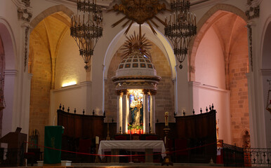 Obraz premium Catedral de la Virgen de las Nieves o de Ibiza, Dalt Vila, Ibiza, Islas Baleares, España