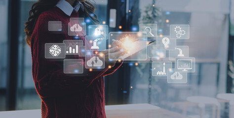 Digital transformation technology strategy, digitization and digitalization of business processes...