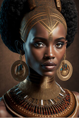 Realistic themed photo of africans persons, fictitious made by AI.