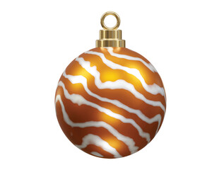 Christmas ball transparent 3d rendering illustration