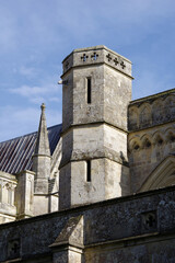 Obraz premium Détail architectural de la cathédrale de Salisbury