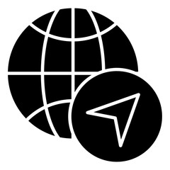 Creative design icon of global location 