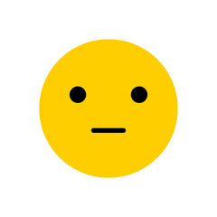 Emoji with a neutral expression.