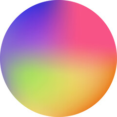Rainbow Blurred Gradient Rainbow Colors circle