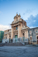 Fototapeta premium Travel at Sicily - Basilica Santuario del Carmine, Catania, Sicily, Italy, Europe.