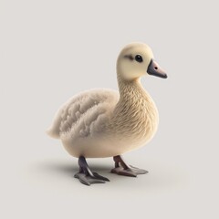 Obraz premium Tiny duck, baby duck, isolated, 3d character