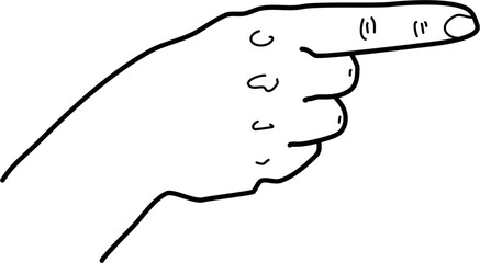 german signs language fingeralphabet Buchstabe g (DGS) 