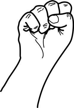 german signs language fingeralphabet Buchstabe s (DGS) 