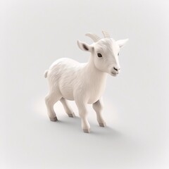 baby goat, cute goat, 3d character