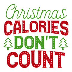 christmas calories don't count svg
