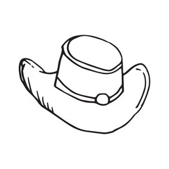 Hat hand drawn vector design template