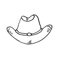 Hat hand drawn vector design template