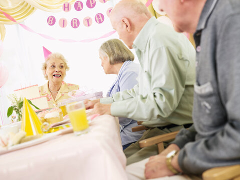 Birthday Party at Seniors' Residence