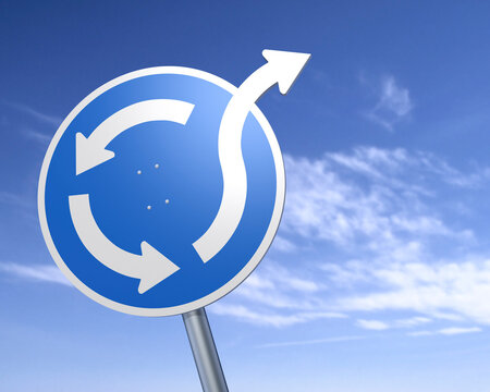 Roundabout Traffic Sign