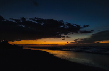 sunset at the beach