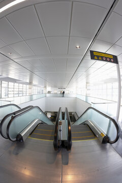 Escalators, Toronto Pearson International Airport, Toronto, Ontario, Canada