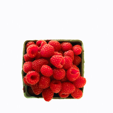 Container of Raspberries
