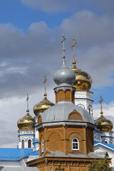 Fototapeta na wymiar The Tikhvin Monastery of the Dormition of the Mother of God, Russia, Chuvash Republic