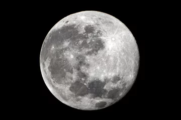 Schapenvacht deken met foto Volle maan full moon