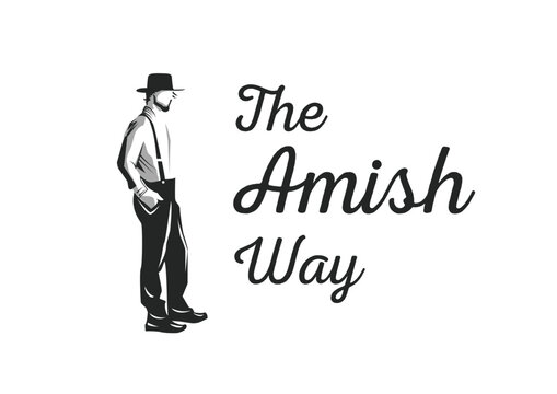 The Amish Way vector illustration